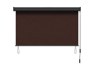 Store enrouleur, store à rouleau marron 160 x 250 cm tissu et aluminium cf45301