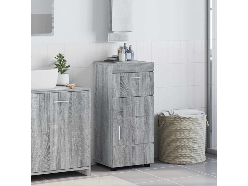  Ensemble d'armoire de salle de bain tulum gris sonoma cf62988  - Conforama B