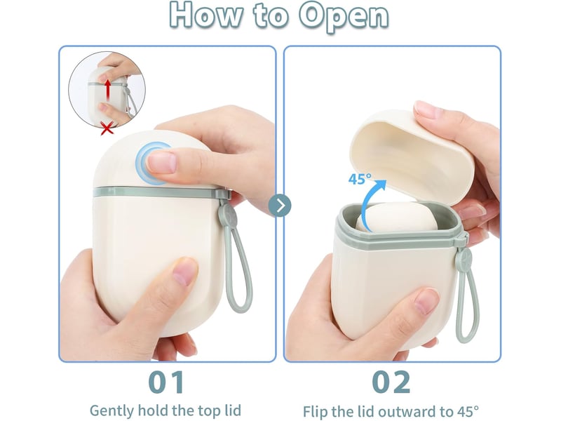  Ensemble porte-savon de voyage deux pièces – porte-savon portable avec couvercle, idéal pour la salle de bain.  - Conforama B