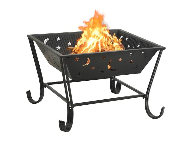  Brasero exterieur, foyer camping avec tisonnier 62 cm xxl acier  - Conforama D