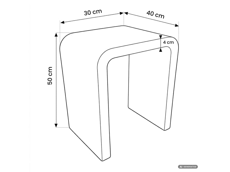  Table d'appoint crema blanche 40 cm arrondie 40x30x50 cm CREMA - Conforama C