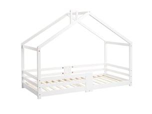 Lit cabane 90x200 cm OKWISH coloris blanc