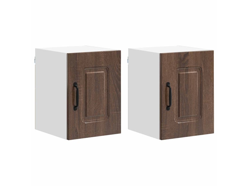  Meuble mural de cuisine | armoire de cuisine 2 pcs chêne brun shl9618  - Conforama A