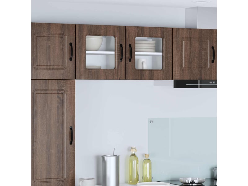 Meuble mural de cuisine | armoire de cuisine chêne brun 40x31x40cm shl8186  - Conforama B