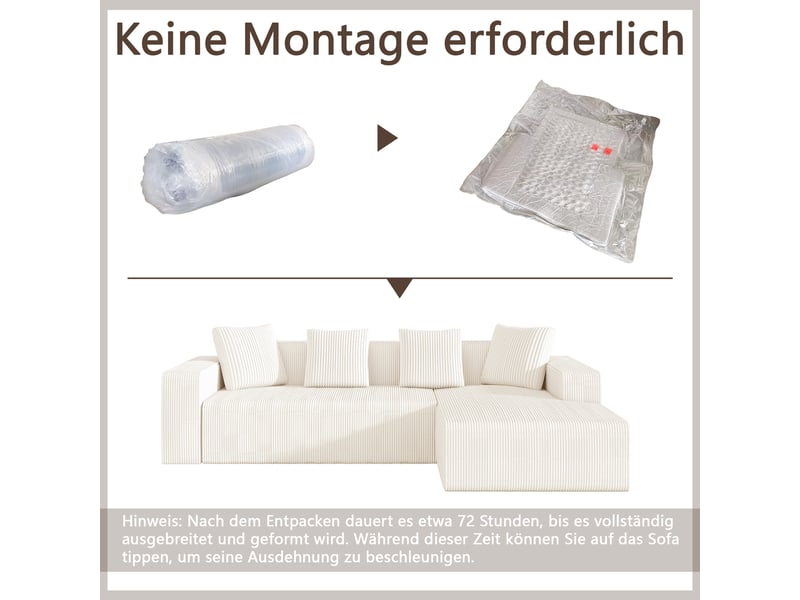  Canapé modulable, canapé de salon – style cloud, pour salon, sans cadre, pour chambre  - Conforama E