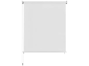 Store enrouleur, store roulant d'extérieur 145 (l) x 140 (h) cm blanc cf47328