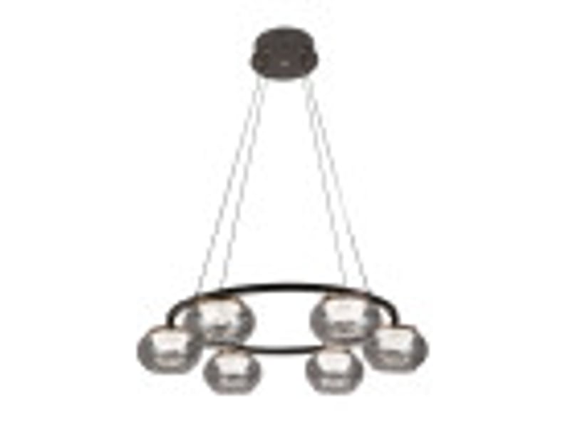  Fabrilamp pompeya, suspension, moderne, led, 42 w, 3780 lm, 3000-4000-6000 k, noir, 15-160 x 67 x 67 cm 234396009 - Conforama B
