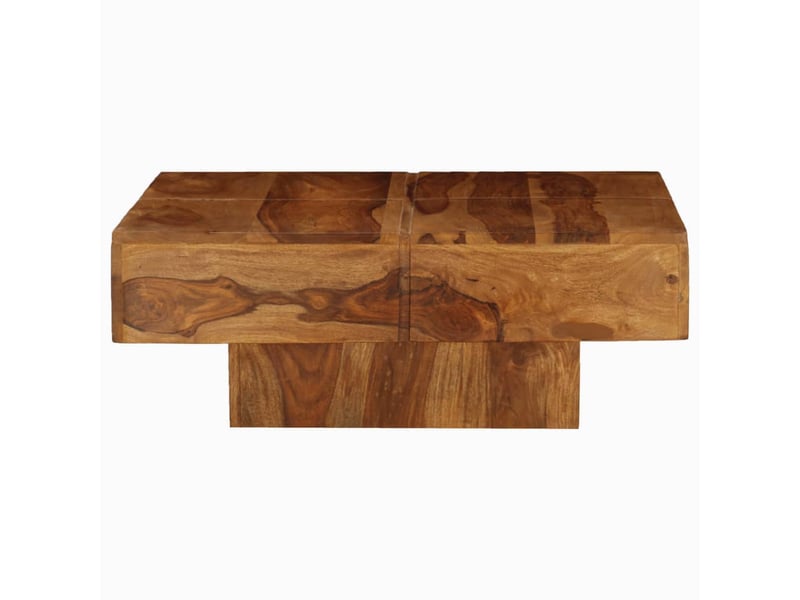 Table basse | table d'appoint salon 80x80x30 cm bois d'acacia massif  - Conforama C