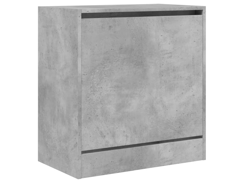  Meuble à chaussure, armoire à chaussures gris béton 60x34x63,5 cm bois d'ingénierie  - Conforama D