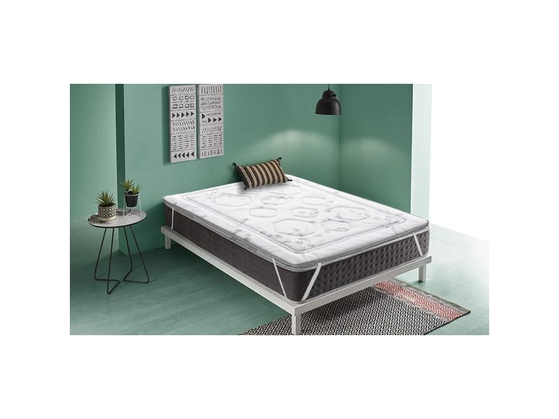 Surmatelas visco luxury graphène - visco au graphène 3 cm, tissu stretch et base respirante 8435720053999 - Conforama B