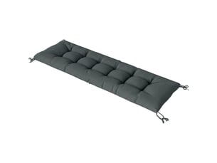 Coussin de palette amovible avec sangles de fixation, compatible avec la plupart des chaises longues, 198 x 65 x 13 cm, gris foncé