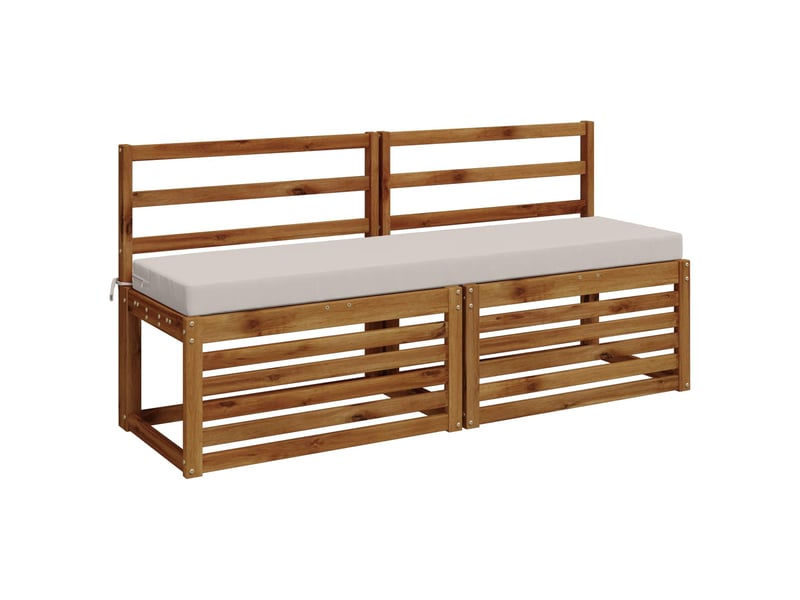  Lot de 2 coussins de banc, coussins d'assise soest 100 % polyester blanc cf57025  - Conforama C