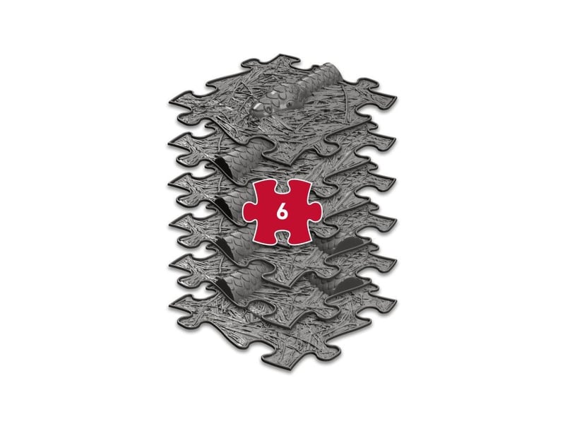  Tapis sensoriel muffik parcours serpent - 6 pièces, graphite MFK-050-1 - Conforama C