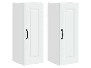 Meuble mural de cuisine | armoire de cuisine 2 pcs blanc bois d'ingénierie shl4012