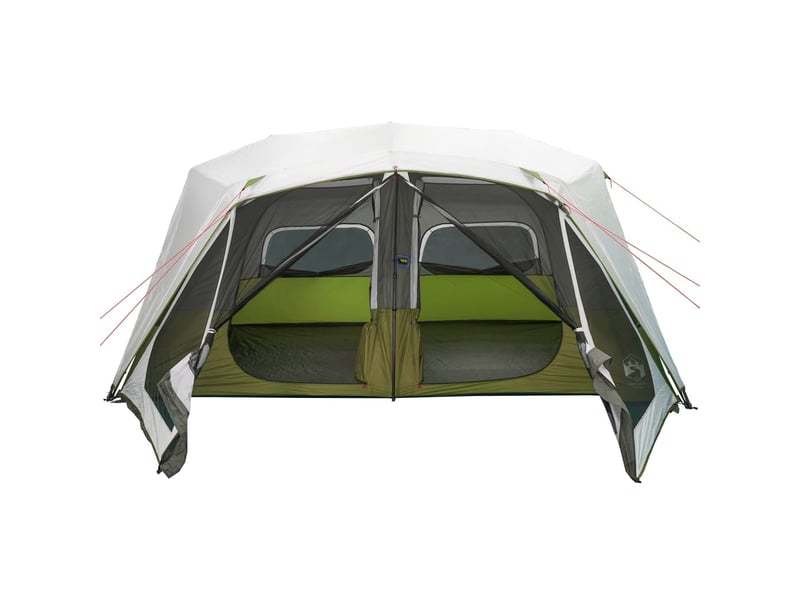  Tente de camping, tente familiale avec led 10 personnes libération rapide shl55541  - Conforama E