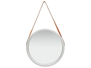 Miroir rond(e) à fixer coloris argenté <strong></strong> <strong></strong> - 50 cm x 50 cm