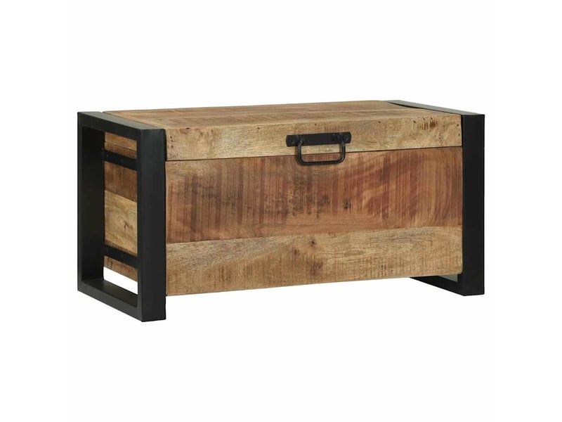 Coffre de rangement, boîte de rangement marron 60x30x30 cm - Conforama D