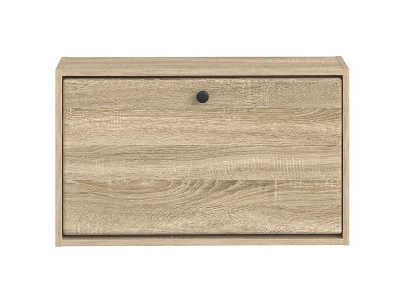  Meuble à chaussures mural, armoire à chaussures breda 71x17x43 cm chêne sonoma  - Conforama D