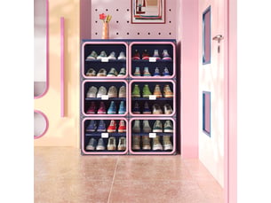 Meuble à chaussures 16 paire(s)  <strong></strong>  <strong></strong> coloris bleu