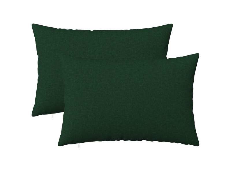 Lot de 2 housses de coussin heerlen vert foncé 50 x 70 cm tissu cf49249 - Conforama B