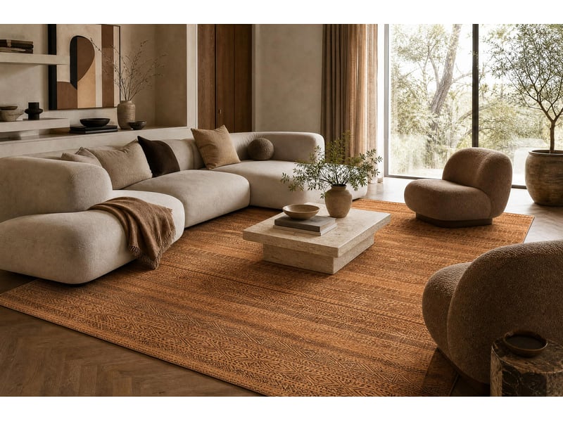 Tapis en laine kashqai 4340 100 oriental, ethnique, couleur saumon brunes 200x300 cm - Conforama E