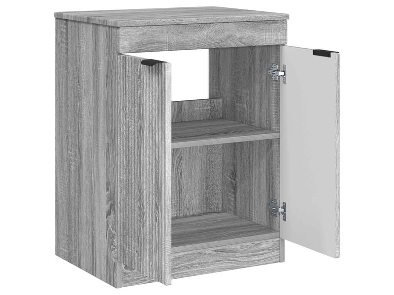  Armoire de salle de bain, meuble de rangement sonoma gris 54x41x70 cm shl3866  - Conforama D