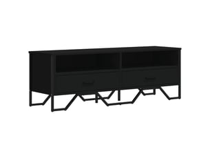 Meuble tv coloris noir 122 cm   