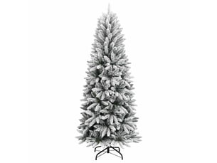 Sapins de noël blanc chaud pvc, plastique, acier et pe shl7455