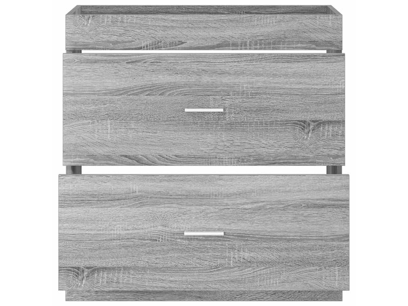  Meuble sous lavabo de salle de bain, commode sonoma gris shl7768  - Conforama D