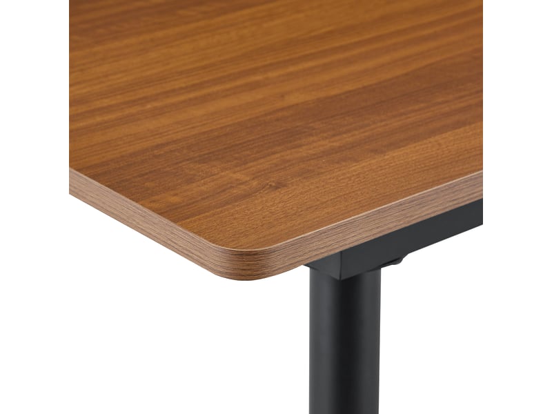  Table à manger rectangulaire industrielle effet bois pieds métal 150190cm 6 à 8 personnes  - Conforama R
