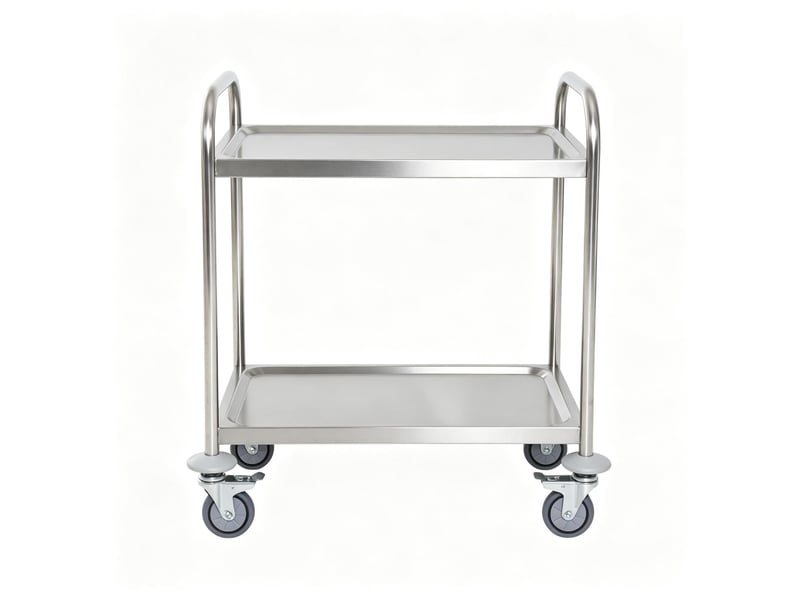  Chariot de cuisine pratique, desserte élégante, chariot multifonction robuste à 2 niveaux  - Conforama A