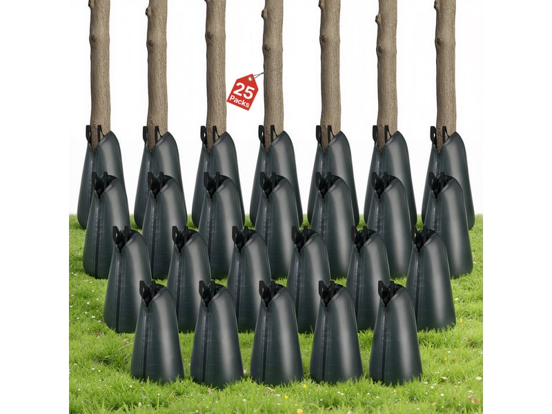 Vevor sac d'arrosage pour arbres 75,7 l lot de 25 irrigation goutte-à-goutte pe