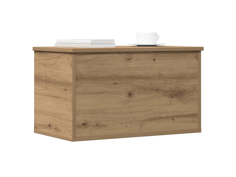  Boîte de rangement, coffre de rangement chêne artisanal 60x35x35 cm  - Conforama C