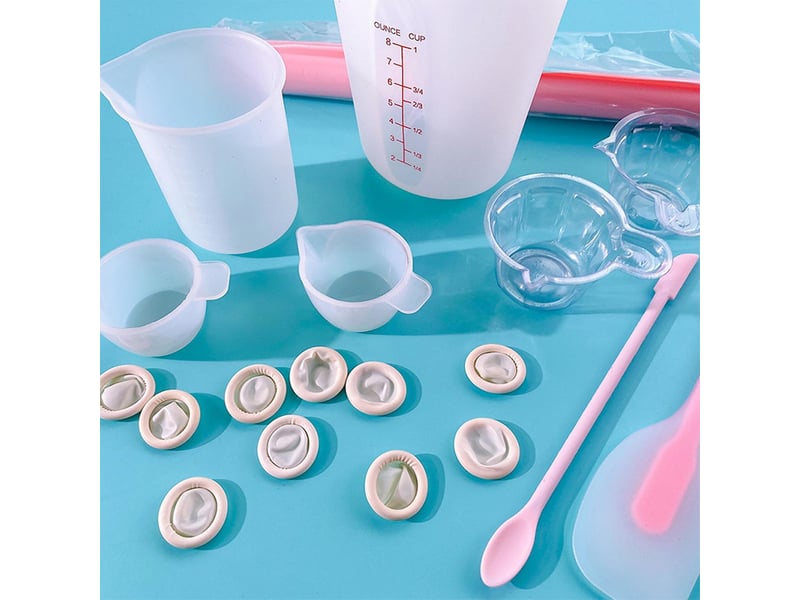  Kit d'outils pour tasse à mesurer en silicone, spatule, gants, pipettes, ensemble d'outils de mélange de résine pour l'artisanat (ensemble d'out - réf. Szpb820569jjzj  - Conforama D
