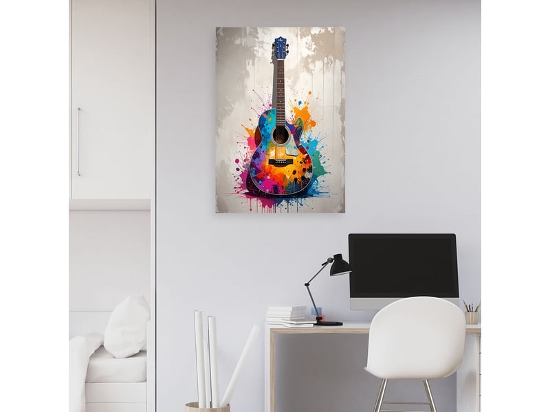 Image sur toile, microphone noir et blanc 80x120 1292945572 - Conforama B