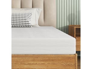 Matelas 140x200 cm <strong></strong>  <strong>Blanc</strong> Mousse soutien Medium épaisseur 13 cm
