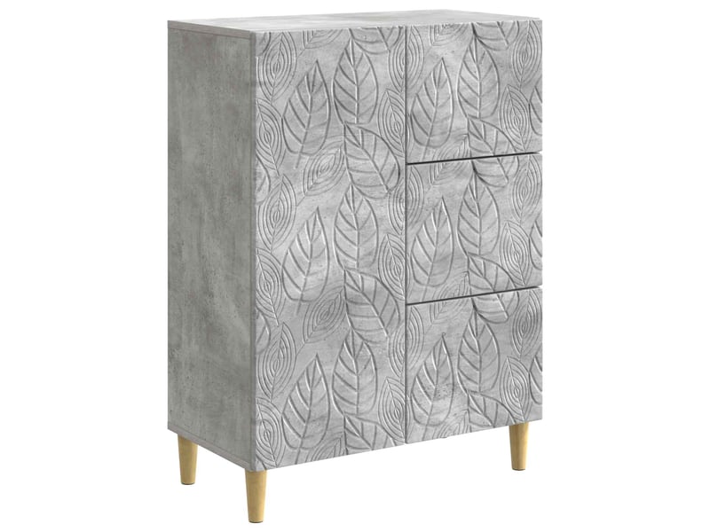  Buffet - bahut - meuble de rangement gris béton 66 x 34,5 x 90 cm bois d'ingénierie  - Conforama A