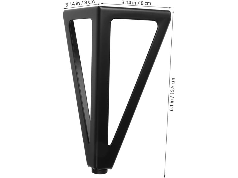  Meubles noirs réglables métal pour canapé table basse ou chaise robustes et durables  - Conforama B