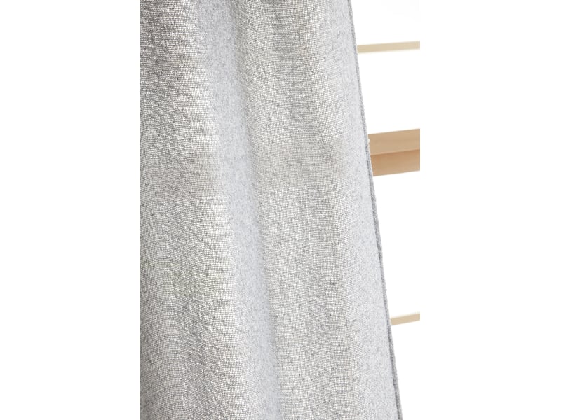 Rideau ajustable + 8 anneaux pince 140 x 270 cm polyester fils teints effet chambray dua galet 15665 - Conforama D