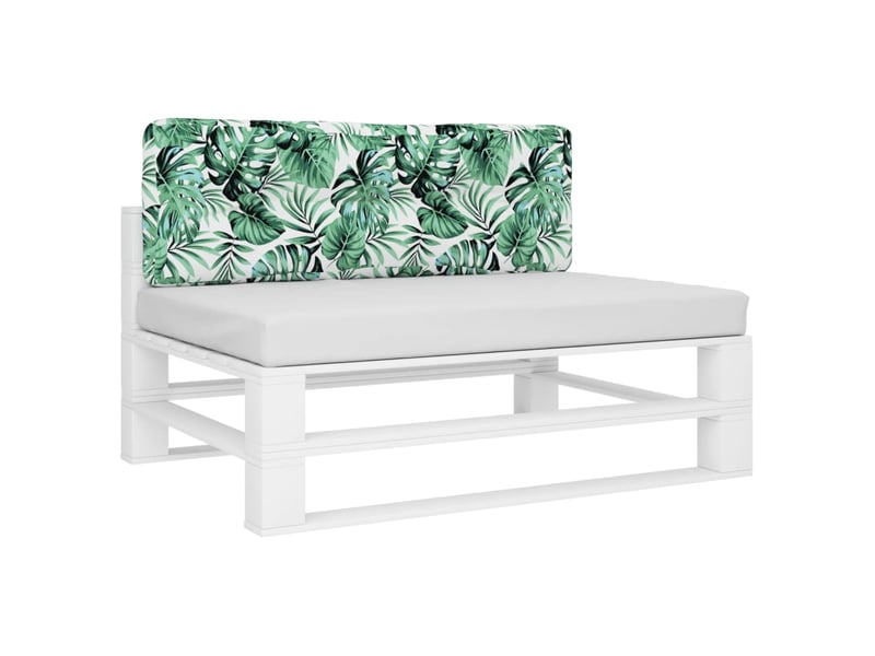  Coussin de palette, coussin de chaise, coussin de canapé à motif de feuilles 120x40x12 cm tissu cf55260  - Conforama C