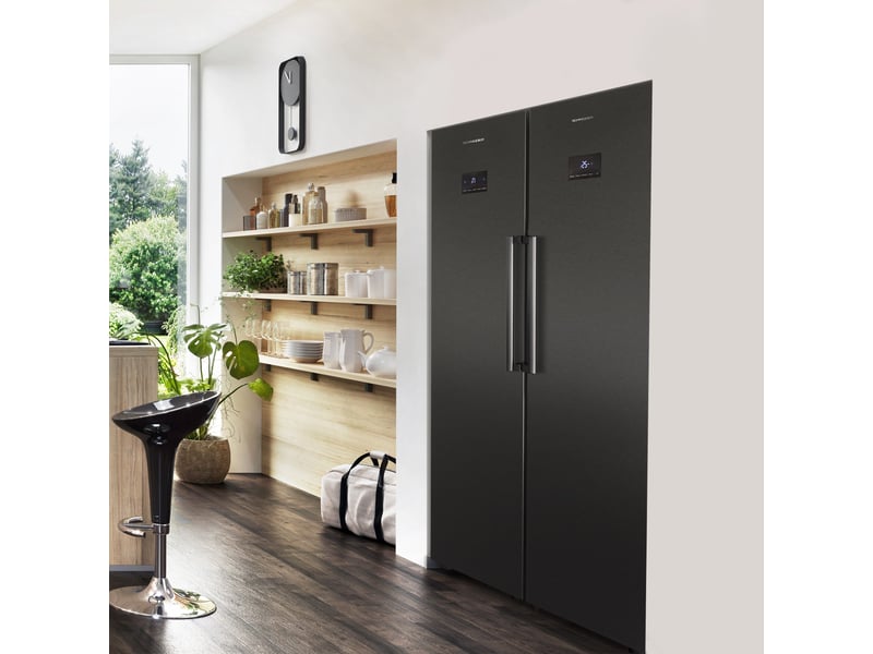 Schneider scod360nf-dxd - réfrigérateur une porte 359l dark inox SCOD360NF-DXD - Conforama B