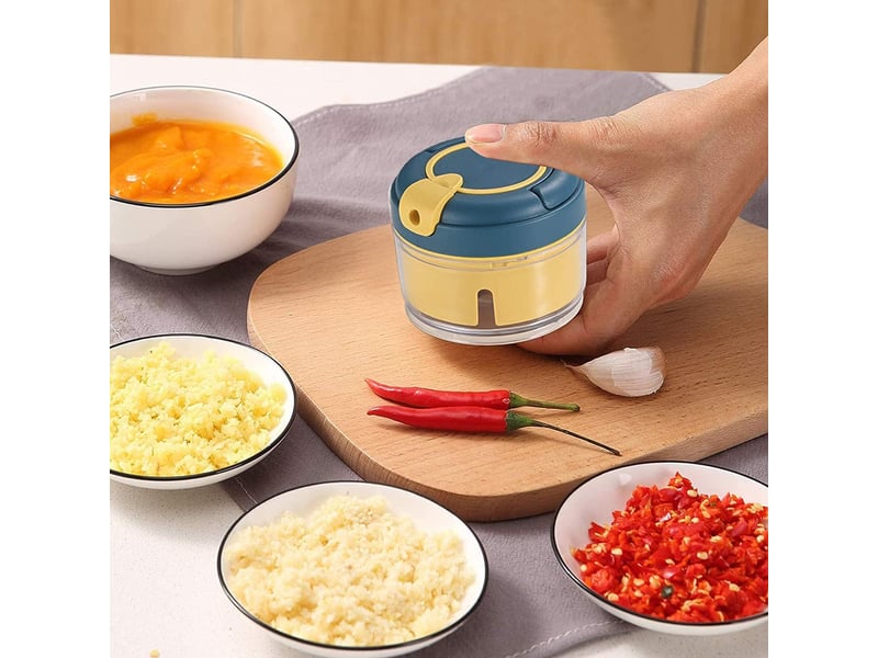  Coupe ail manuel, mini hachoir à légumes, machine à hacher viande et ognons  - Conforama B