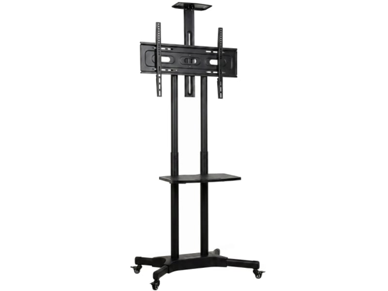 Support tv mobile réglable en hauteur pour tv 32-75, 2 étagères, métal, vesa 400x600 mm - Conforama A