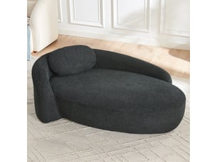 Canapé de salon, canapé pour séjour, noir, pour salon, chambre, mobilier pour espace de vie, adapté à l'espace de vie
