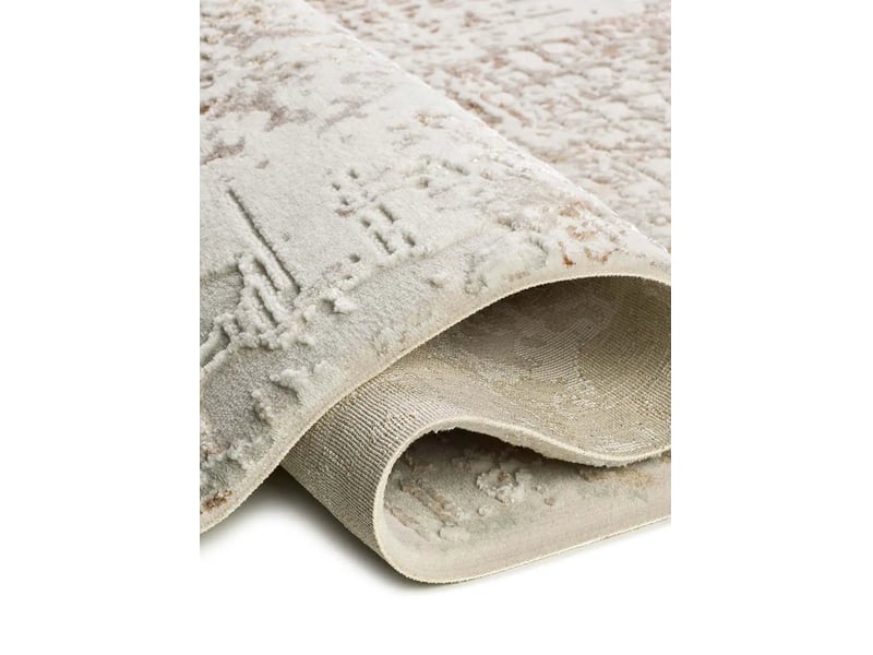 Tapis abstrait avec relief intérieur beige, 192 x 290 cm 51378 - Conforama D