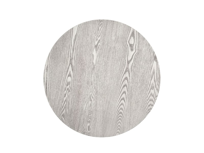  Table basse ronde 75x75x35 cm rangement mdf bois blanc rétro  - Conforama D