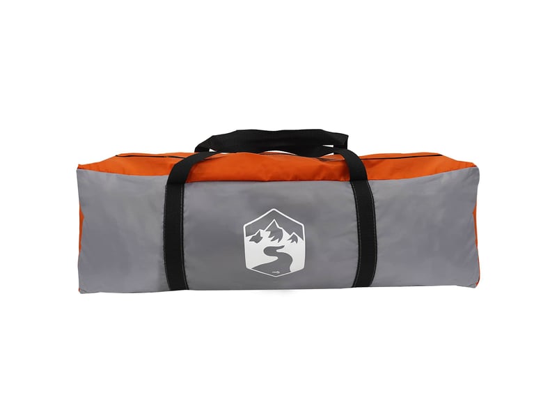  Tente de fête, tente de camping gris et orange 600x600x400 cm  - Conforama D