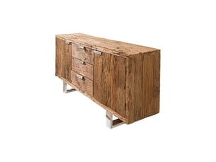 Buffet 2 porte(s)  3 tiroir(s) MEUBLORAMA  - 160 cm coloris bois clair 