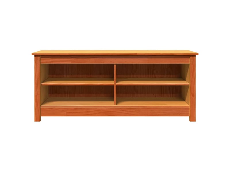  Banc de rangement 110x38x45,5 cm bois de pin massif  - Conforama E