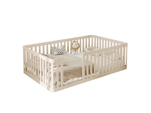 Lit simple 90x200 cm OKWISH coloris blanc